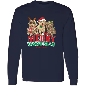 2701 Merry Woofmas LS-Navy