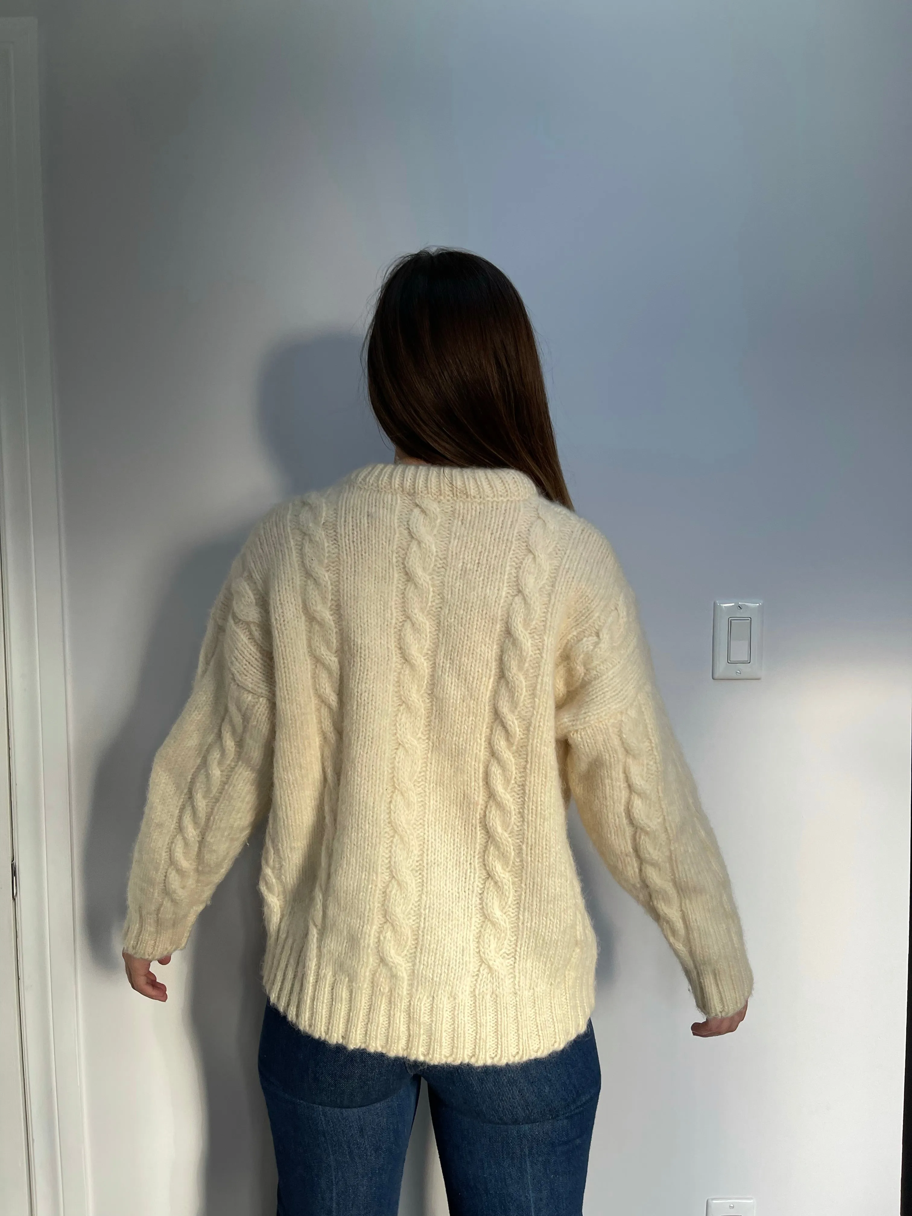 70s Tundra Fisherman Sweater - S/M