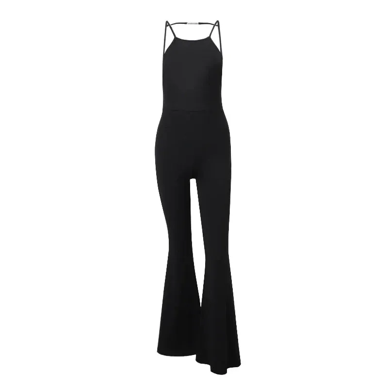 Abrish Backless Flared Jumpsuit