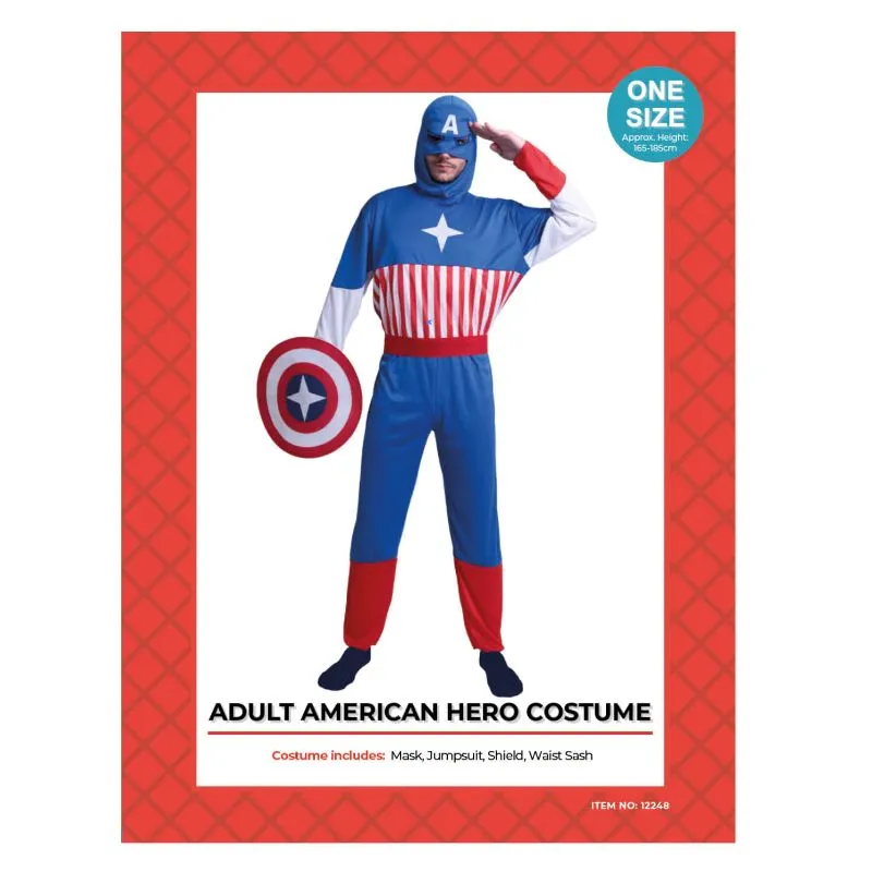 Adults American Hero Costume