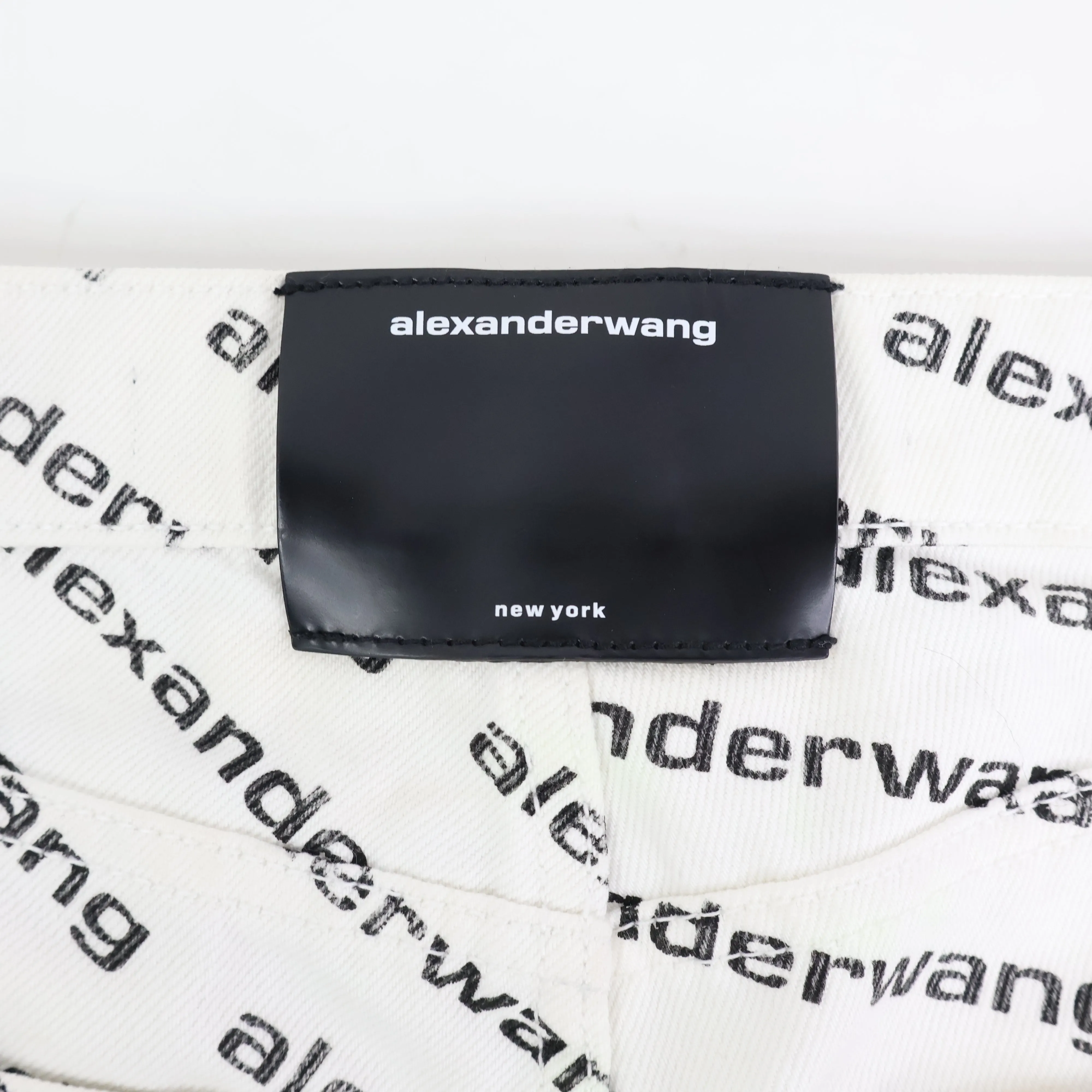 Alexander Wang Pants Denim White Print Logo