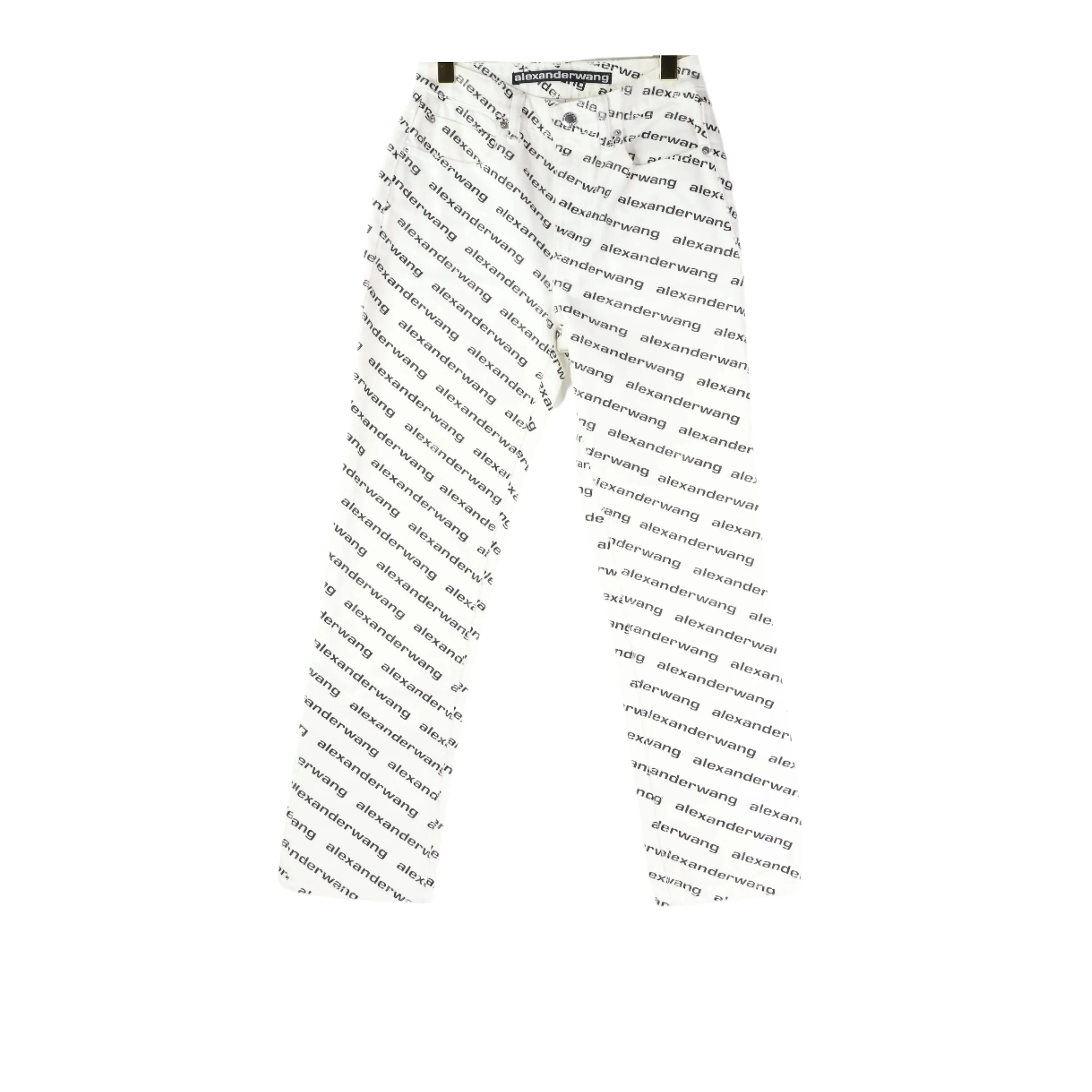 Alexander Wang Pants Denim White Print Logo