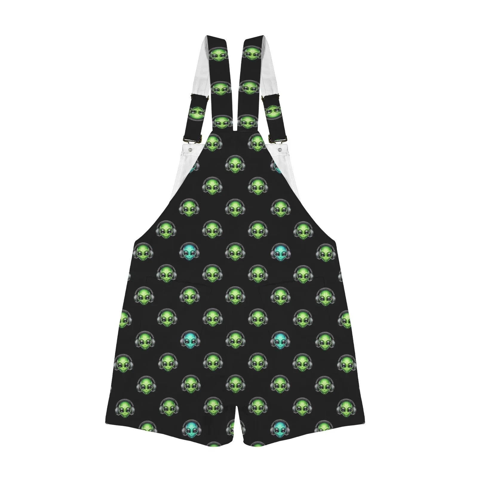 alien listener 2 Unisex Shorts Suspender Jumpsuit (Model L78)