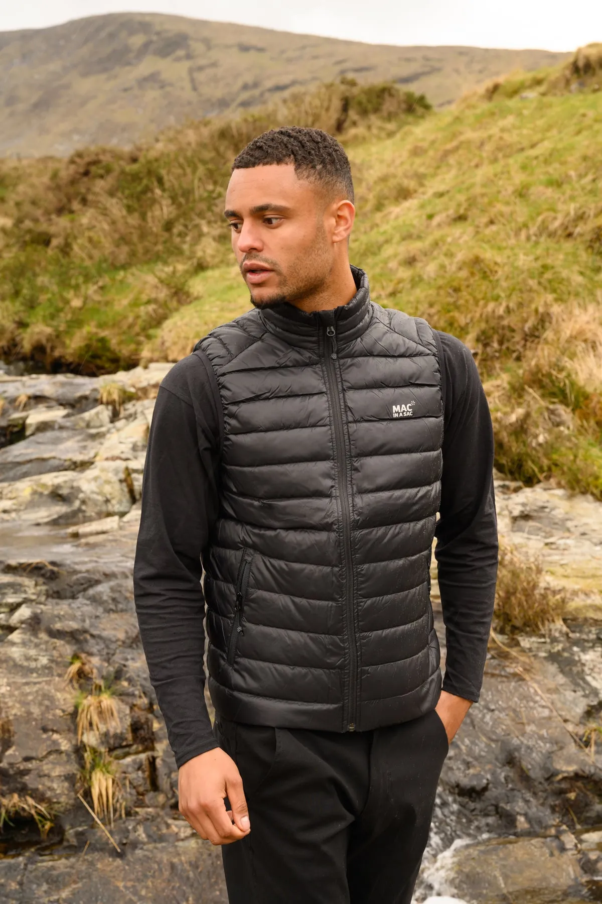 Alpine - Packable Men's Down Gilet - Jet Black