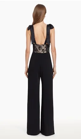 Amanda Uprichard Audrielle Jumpsuit in Black