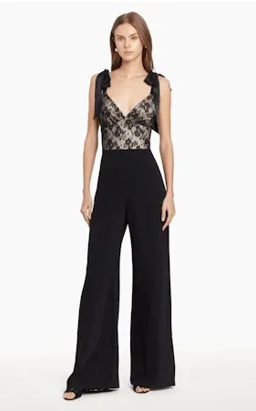 Amanda Uprichard Audrielle Jumpsuit in Black