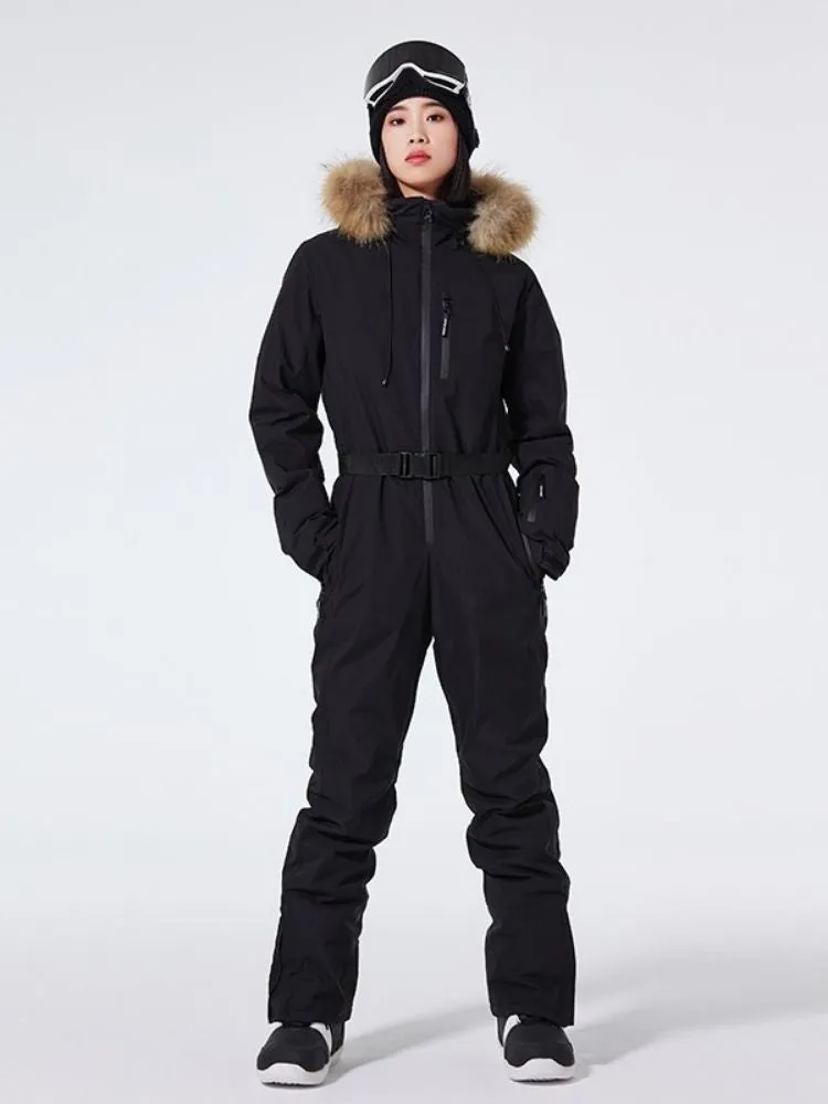 ARCTIC QUEEN Insulated Fur Hood One Piece - Women's