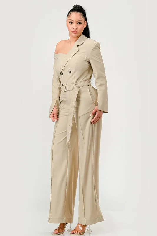 ATHINA Savannah Elegance Trench Jumpsuit