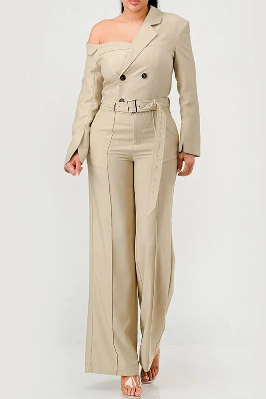 ATHINA Savannah Elegance Trench Jumpsuit