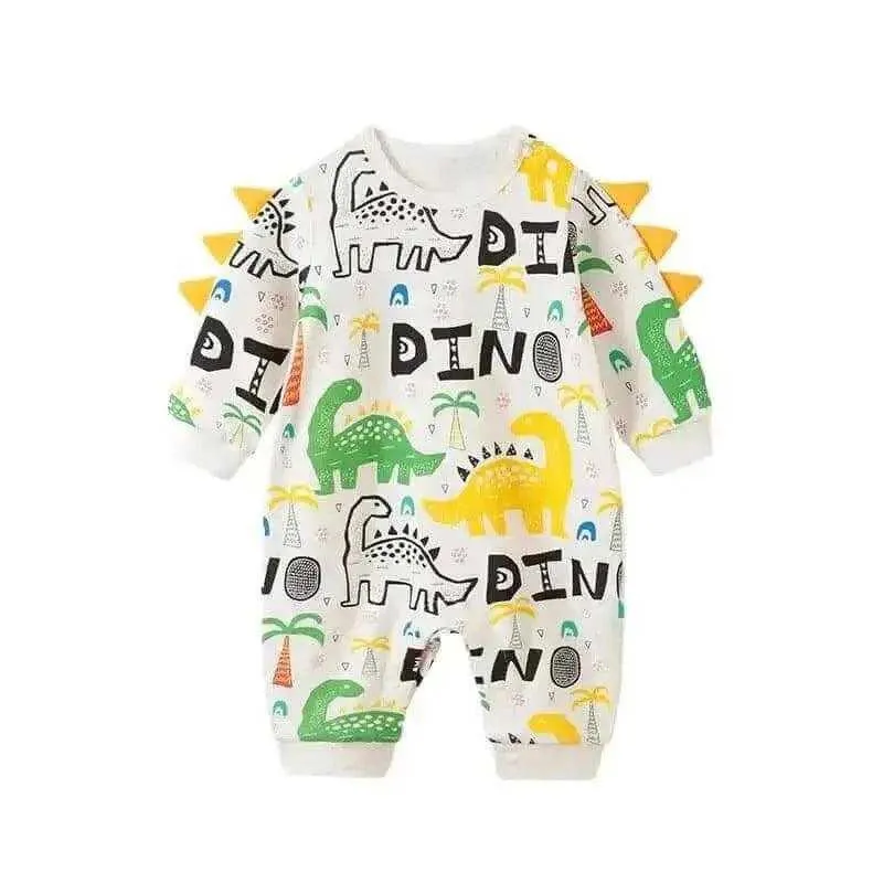 Baby Boy One-Piece Adorable Dinosaur Jumpsuit