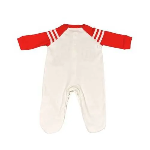 Baby Boy One-Piece Baseball MVP Cotton Footed Jumpsuit