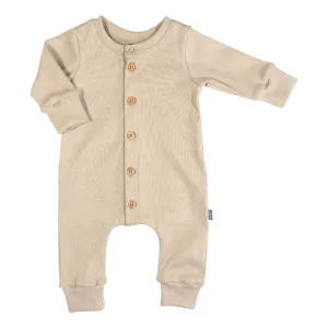 Baby Jumpsuit Rib Beige