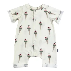 Baby Zomer Jumpsuit Creme Ijsjes