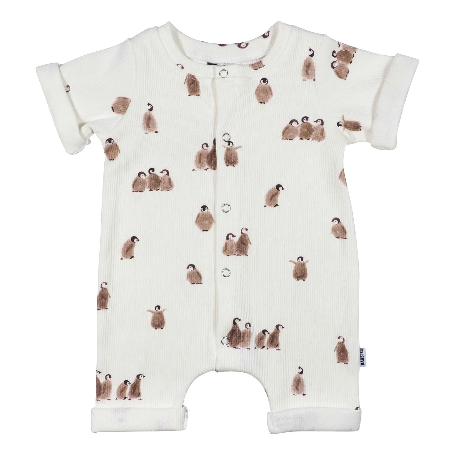 Baby Zomer Jumpsuit Rib Pinguin