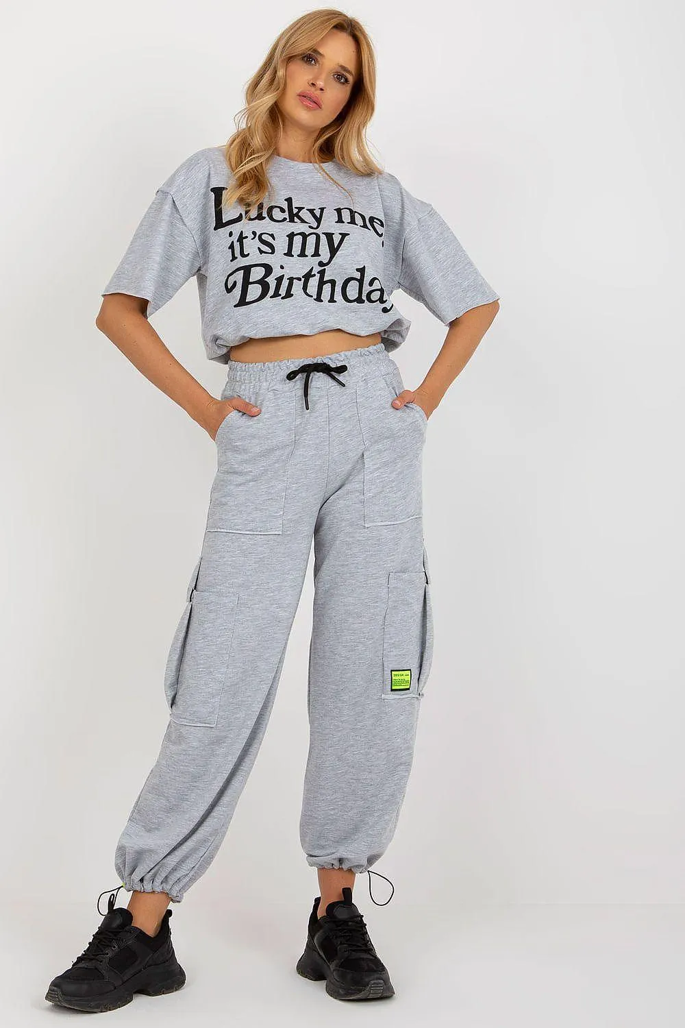 Badu Blouse and Pants Tracksuit Set