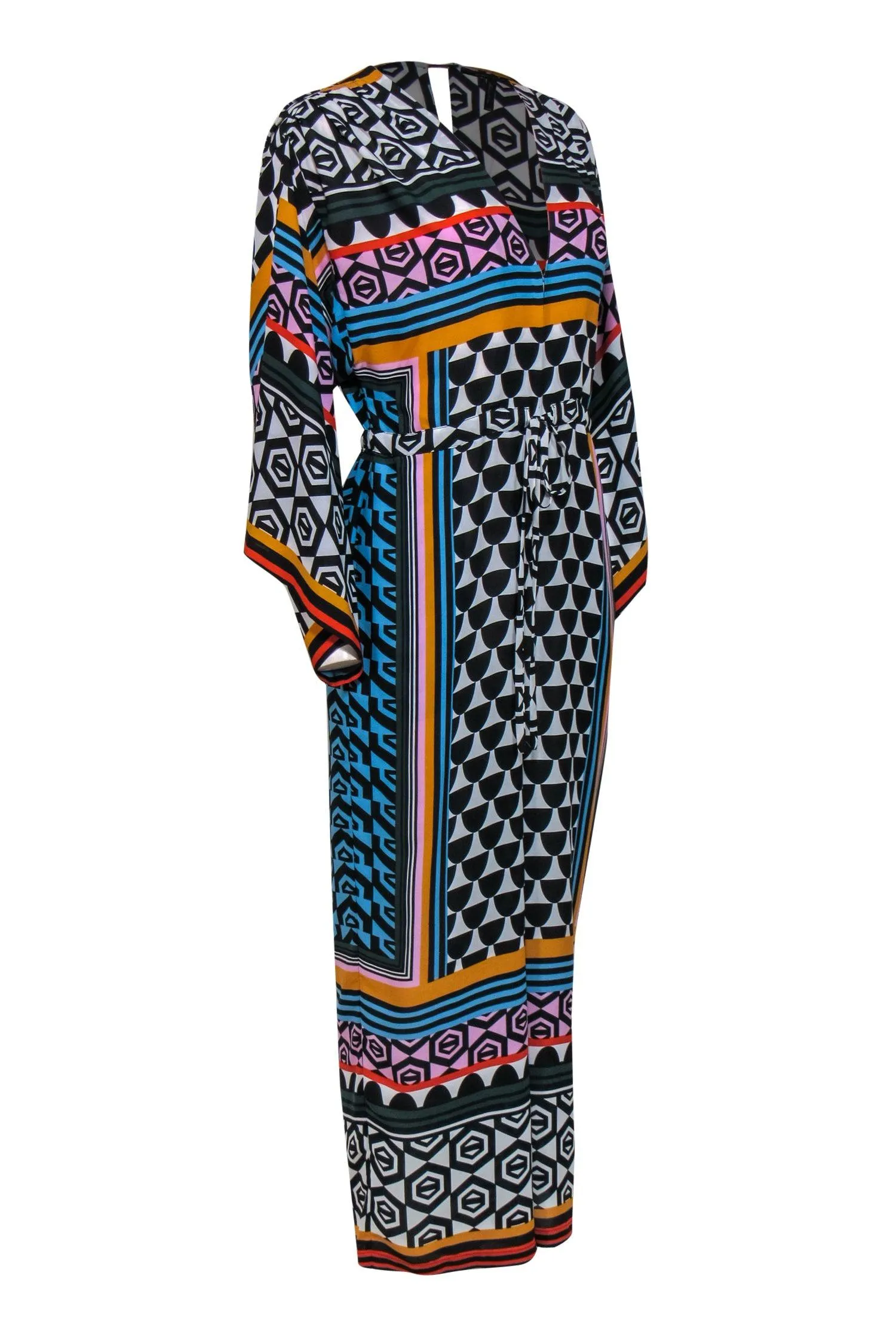 BCBG Max Azria - Multicolor Printed Dolman Sleeve Jumpsuit Sz XXS