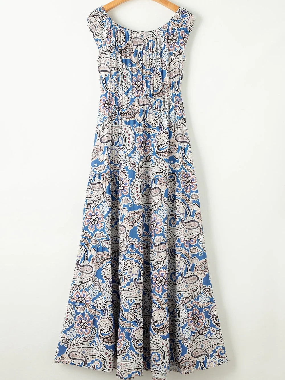 Beach-Ready Off-Shoulder Floral Maxi Dress