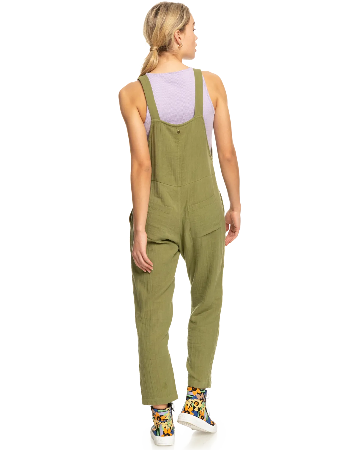 Beachside Love Jumpsuit in Loden Green