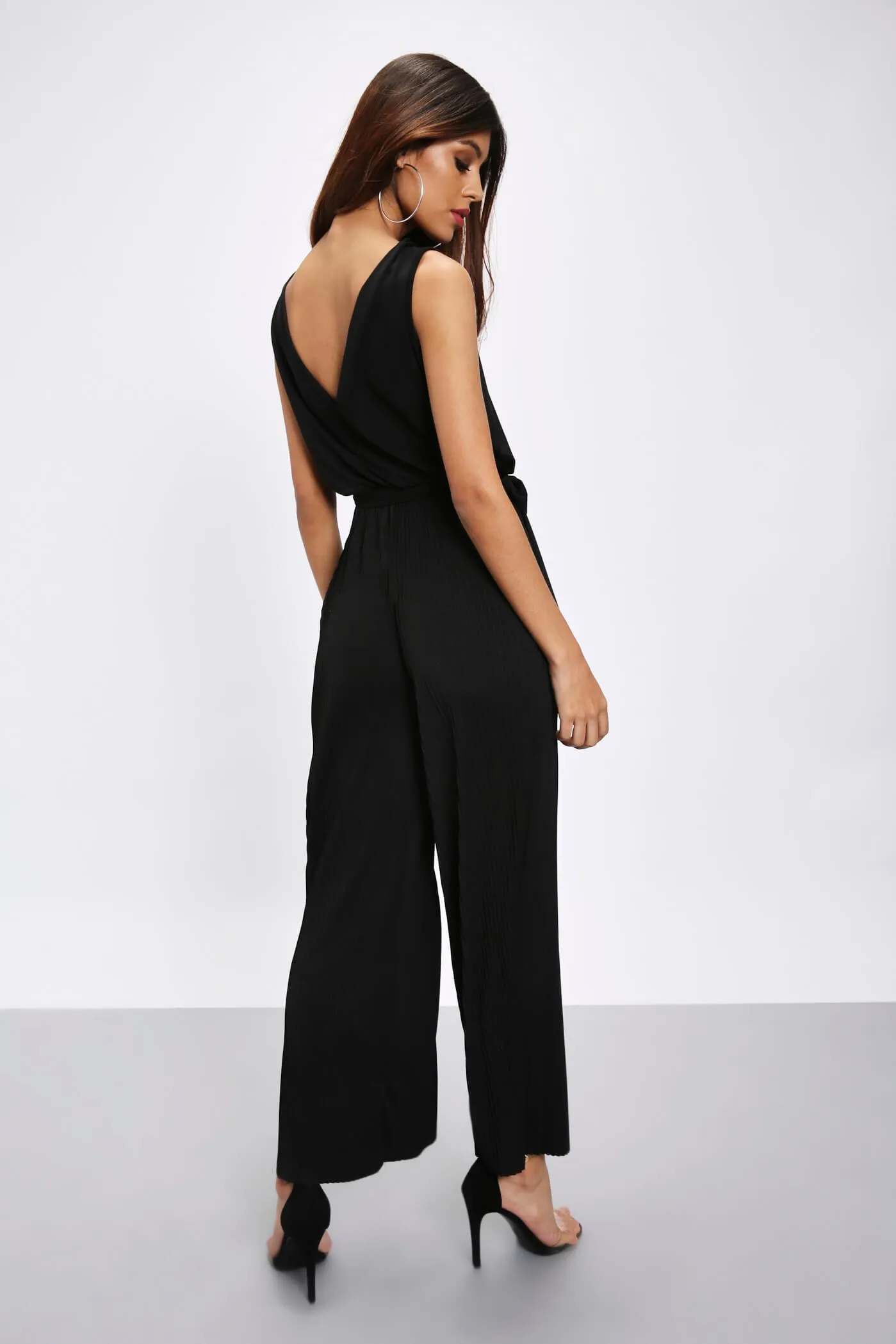 Black Plunge Jumpsuit