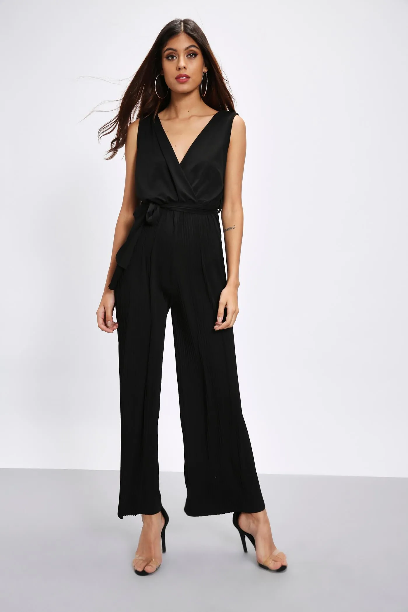 Black Plunge Jumpsuit