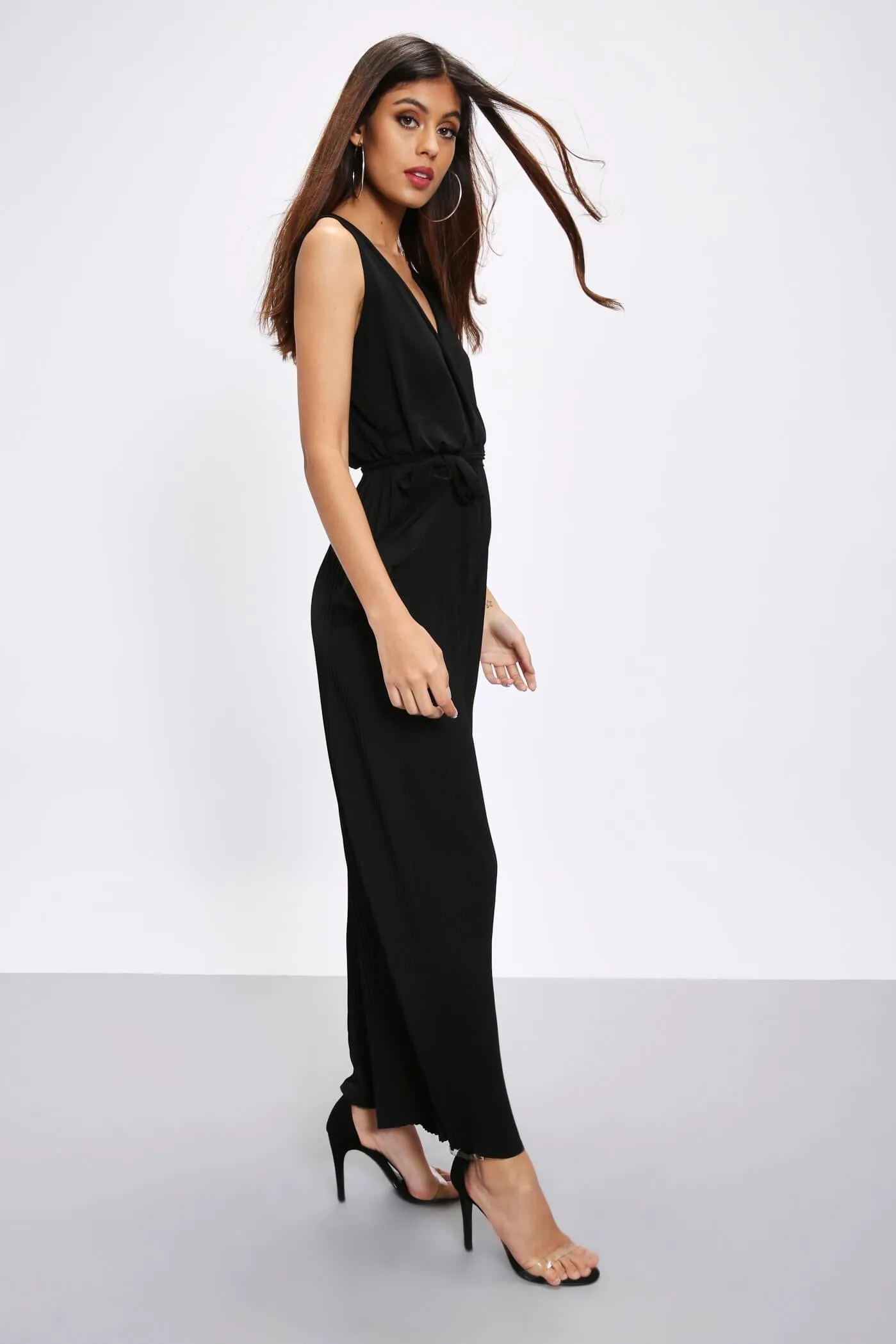 Black Plunge Jumpsuit