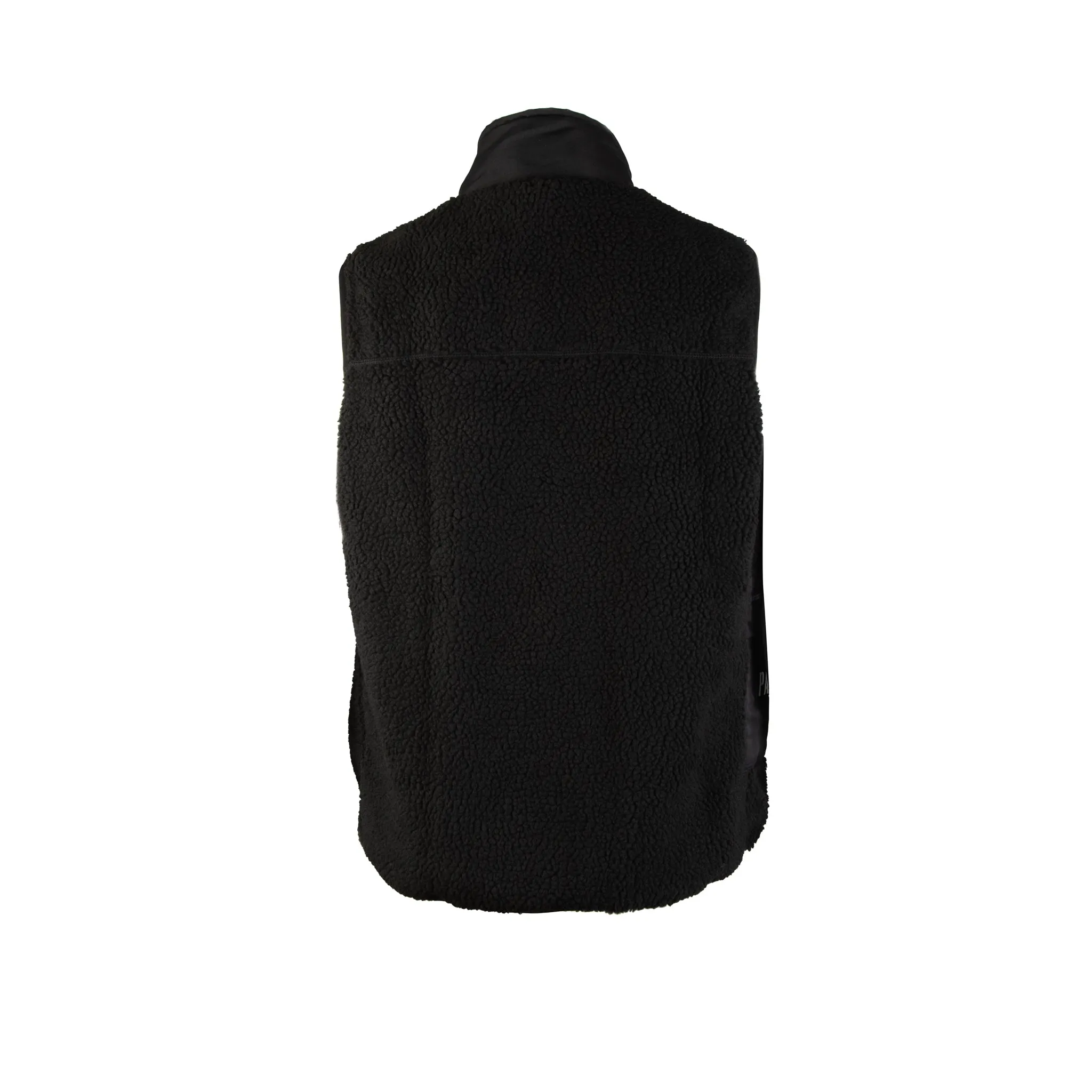 Black Sherpa Fleece Commuter Cycling Gilet