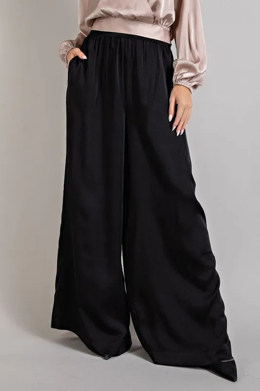 Black Wide Leg Pants - Final Sale