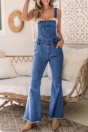 Blue Jean Flare-Leg Overall