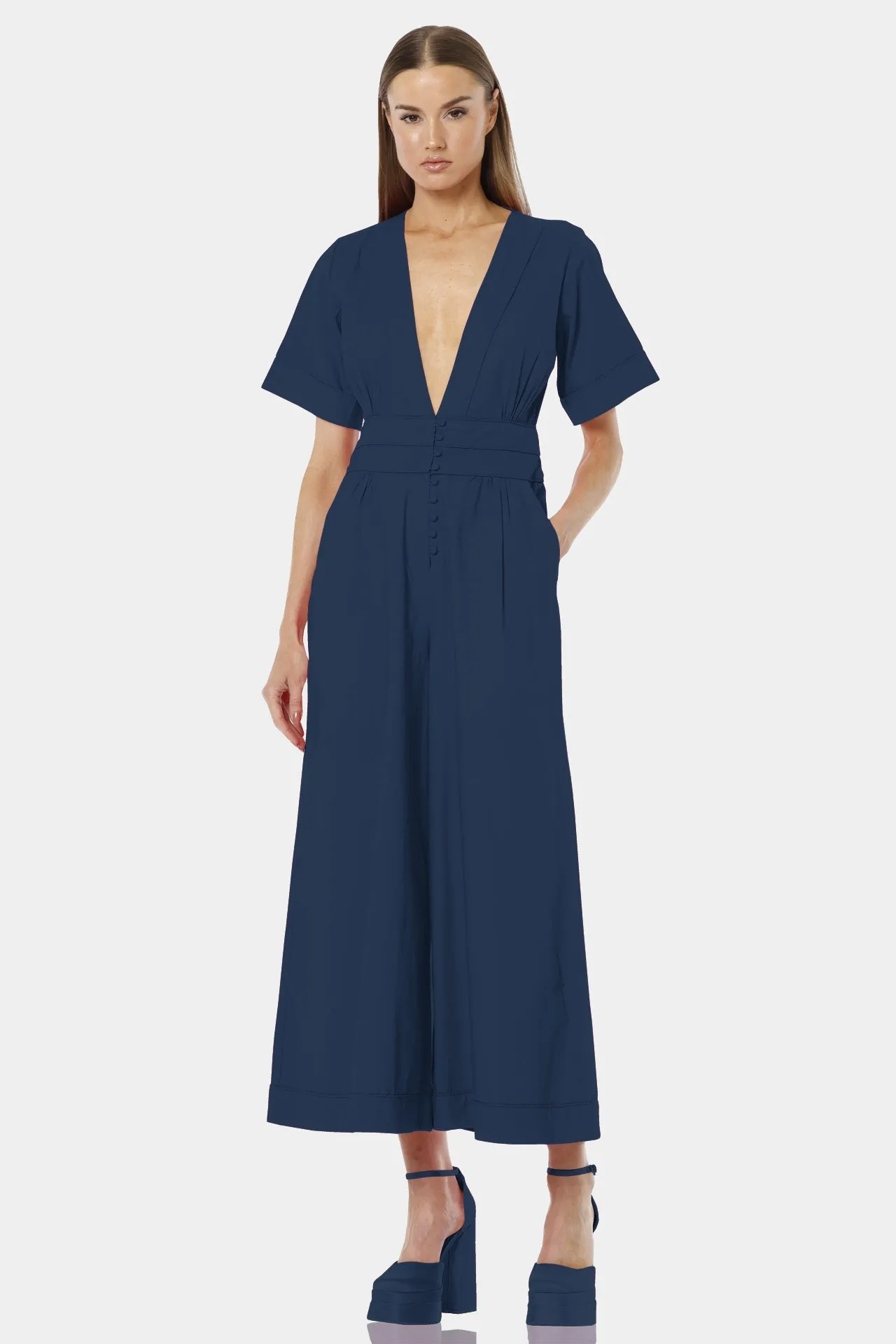 Blue One Piece Jumpsuit