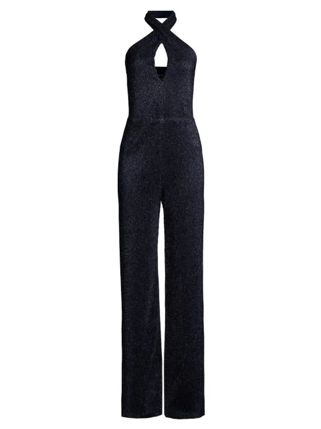 Bode Halter Jumpsuit - Blue Moon