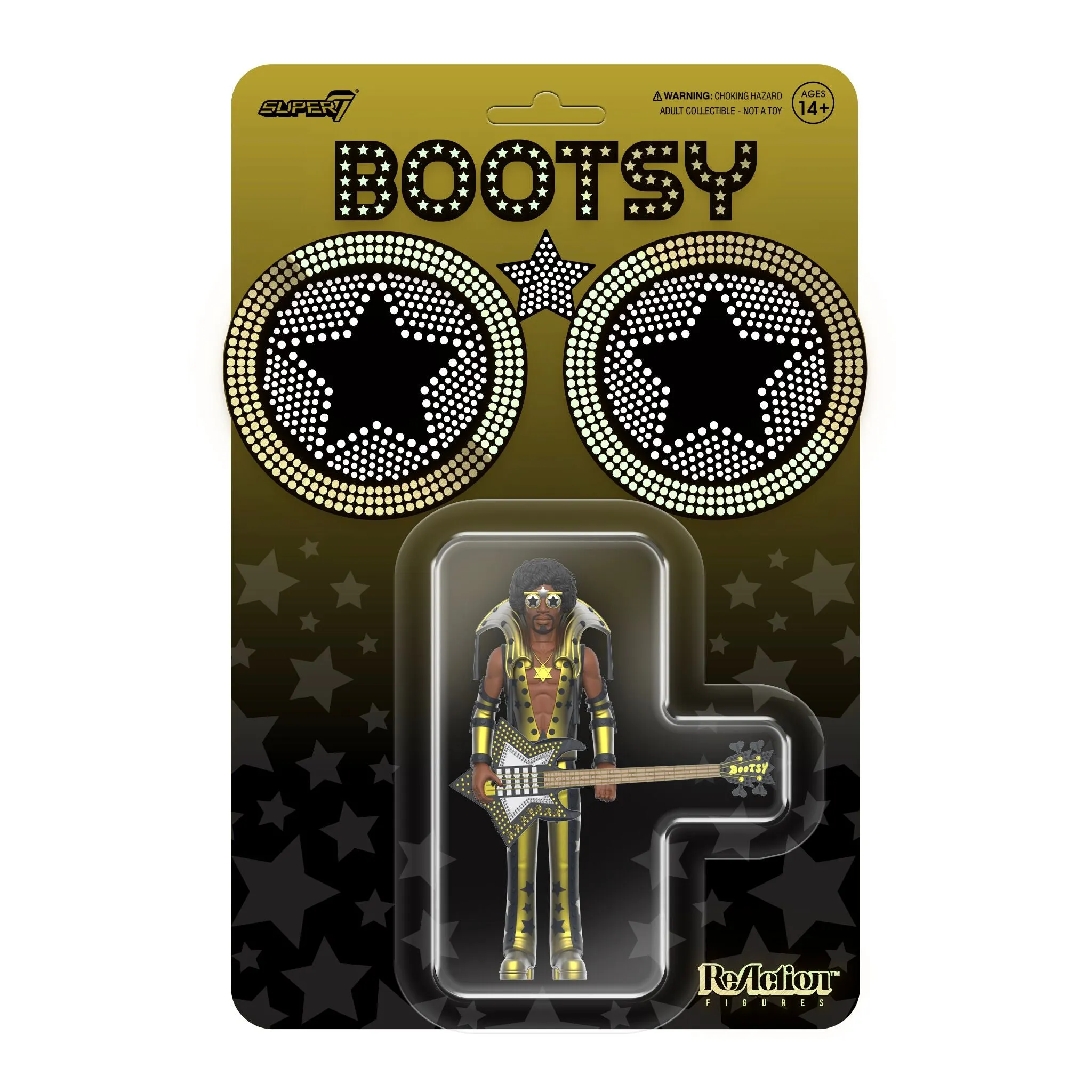 Bootsy Collins ReAction Figures Wave 02 - Bootsy Collins (Black and Gold)