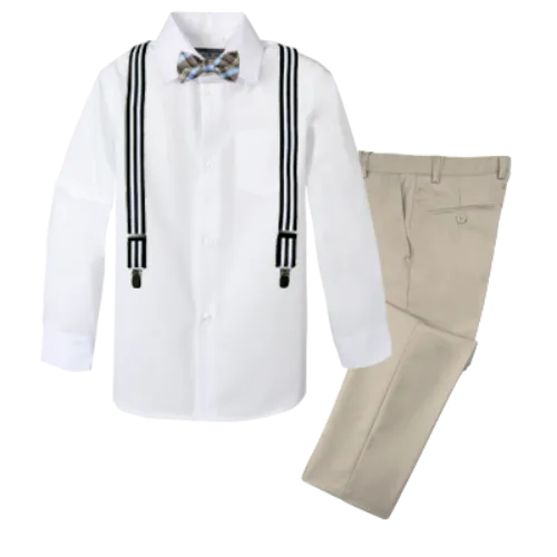 Boys' 4-Piece Customizable Suspenders Outfit - Customer's Product with price 59.95 ID 8jYEAWHUYvwTcSCOUpWPFpnt