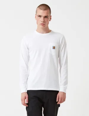 Carhartt-WIP Pocket Long Sleeve T-Shirt - White