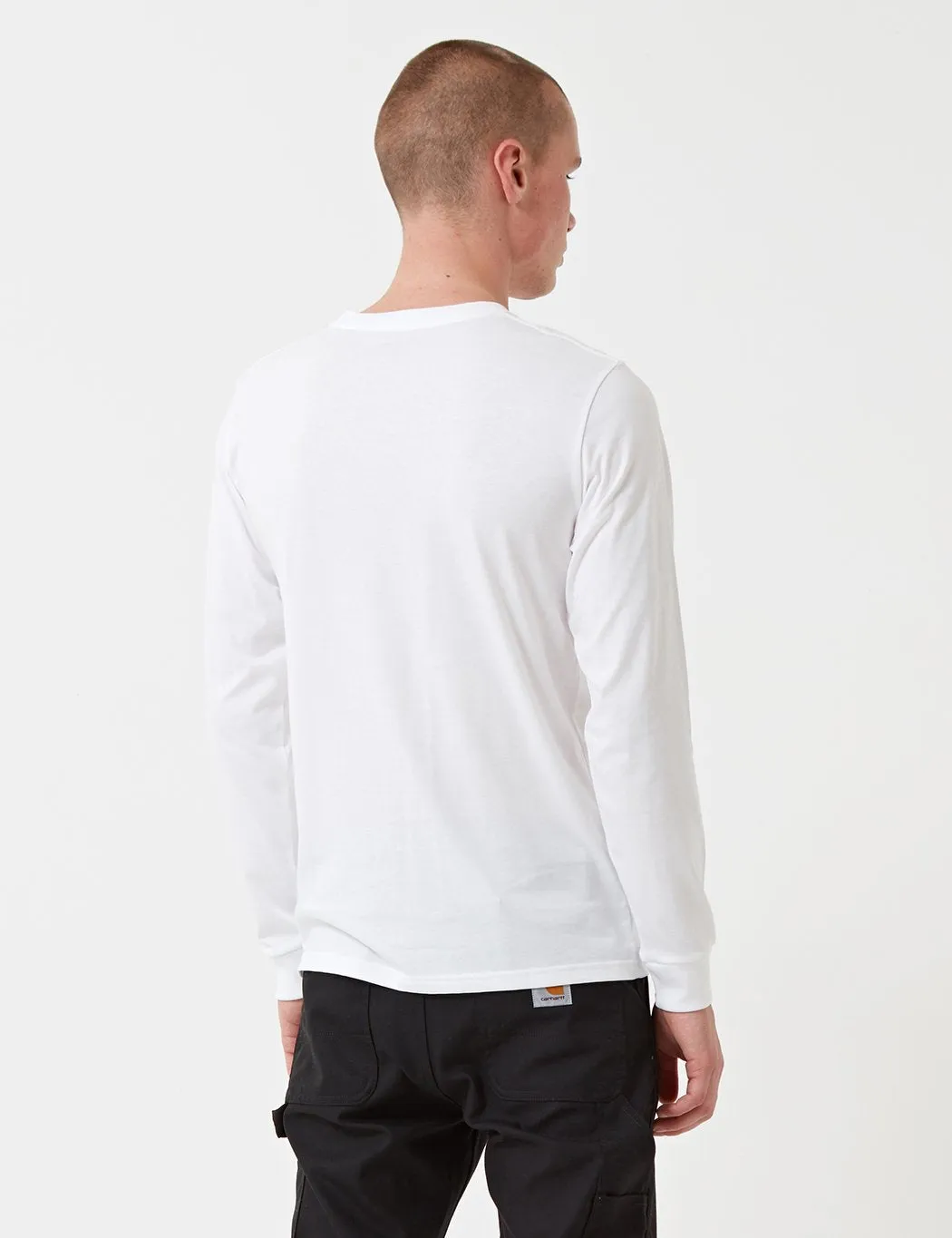 Carhartt-WIP Pocket Long Sleeve T-Shirt - White