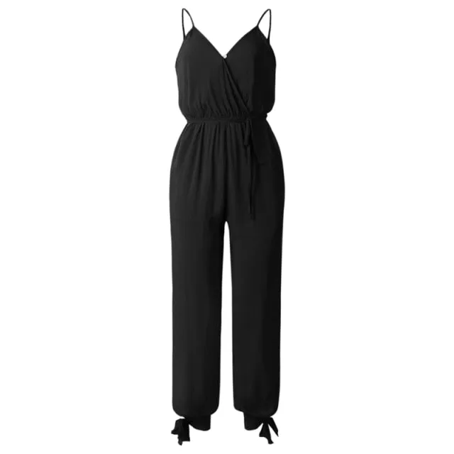 Casual Women Sleeveless Loose Romper Jumpsuit