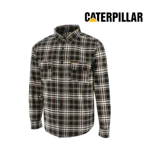 CATERPILLAR Men's Plaid Long Sleeve Work Shirt 1020006