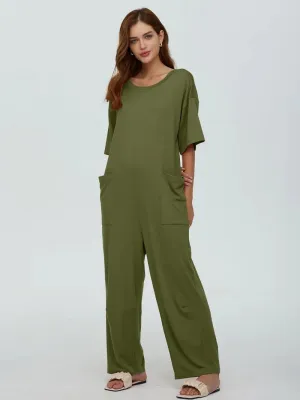 Causal Short Sleeve Baggy Onesie Oversized Jumpsuits