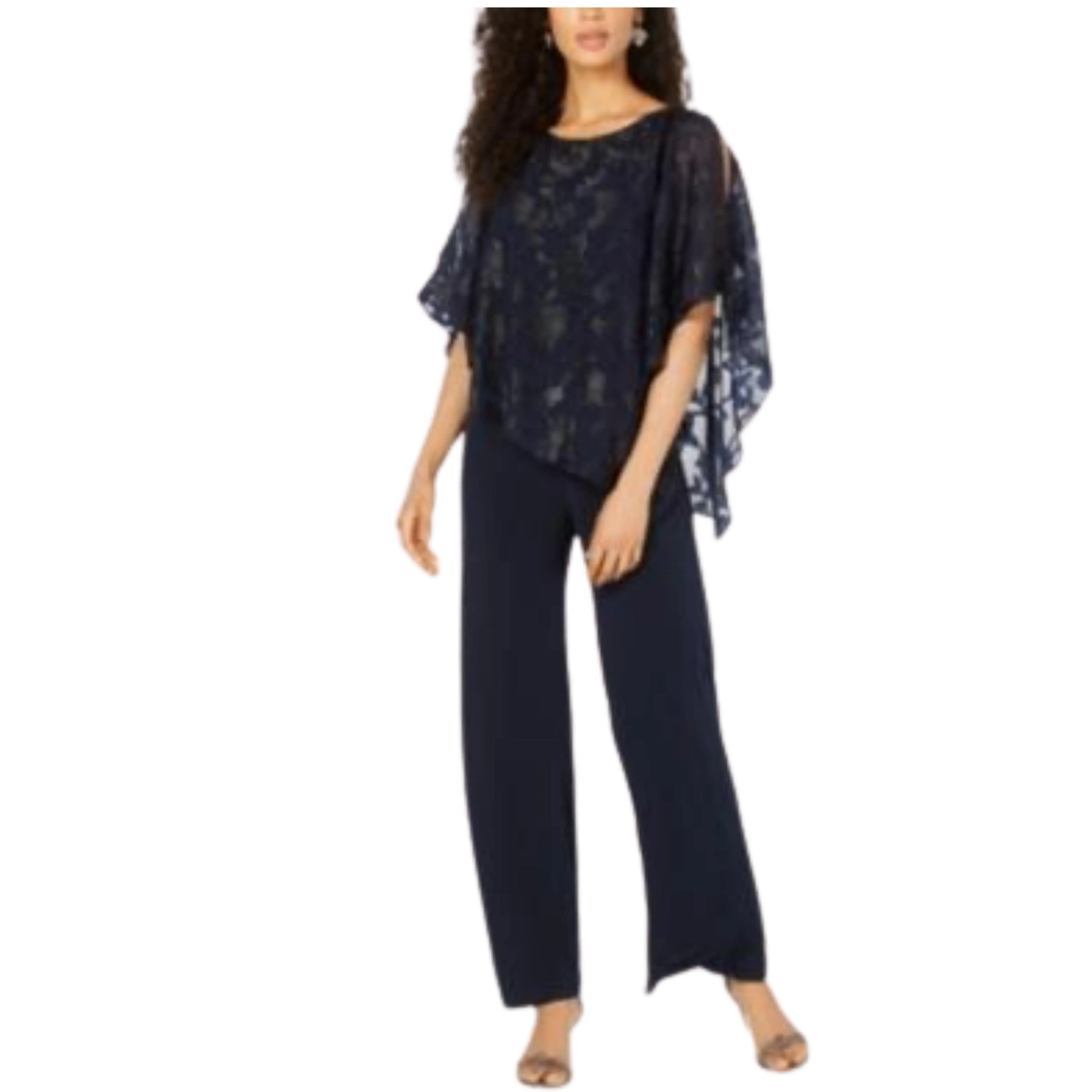 CONNECTED -  Asymmetrical Overlay Jumpsuit