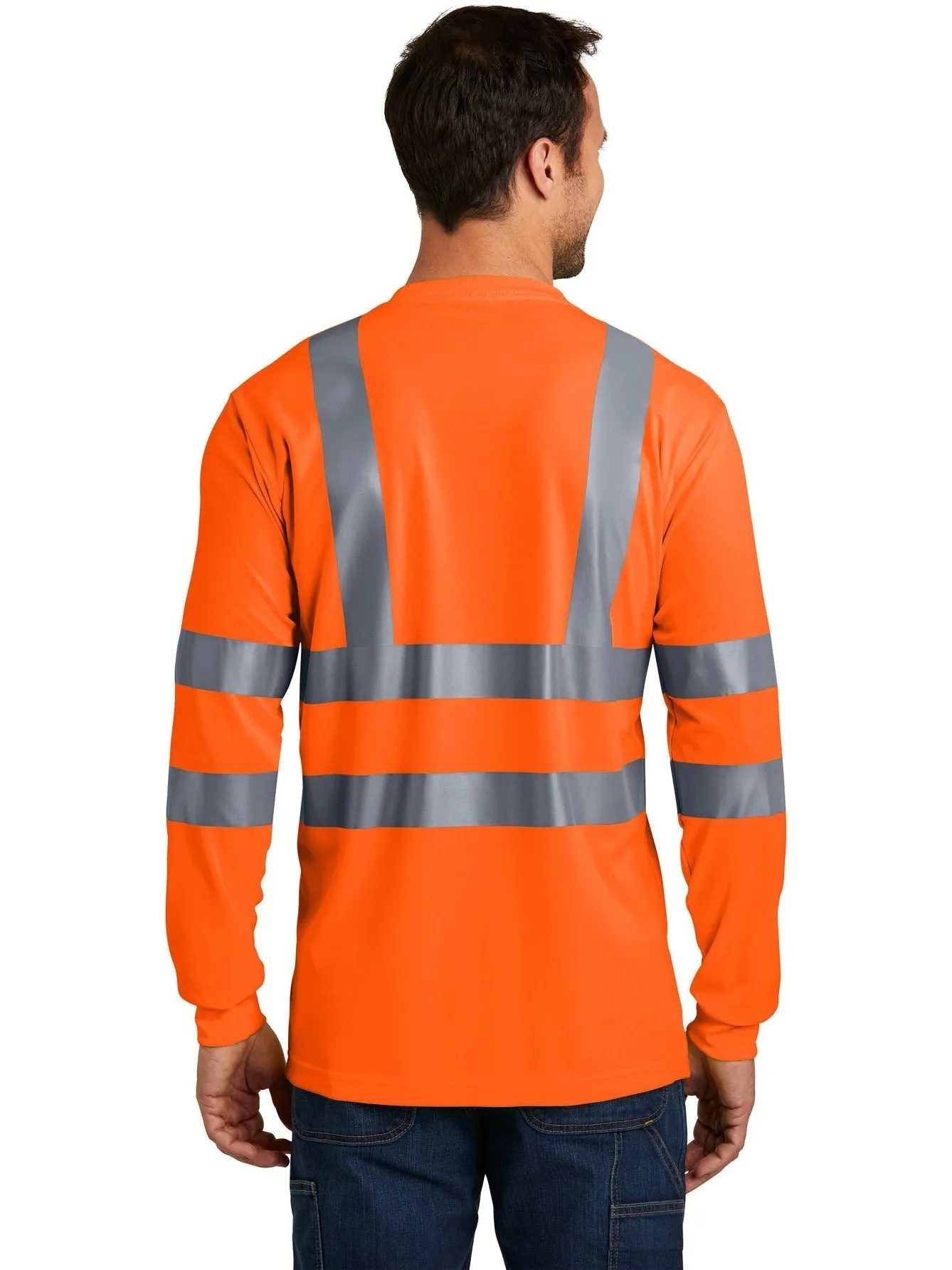 CornerStone ANSI 107 Class 3 Long Sleeve Snag-Resistant Reflective T-Shirt