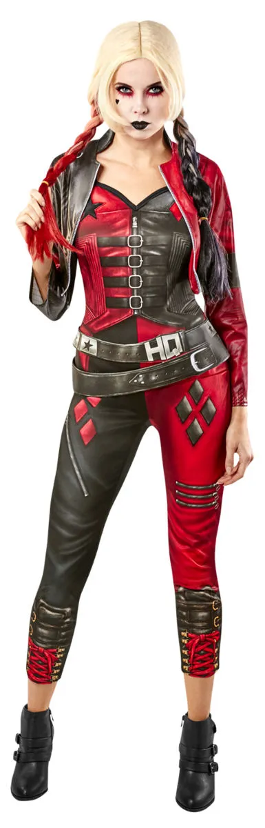 Costume femme Harley Quinn jumpsuit deluxe