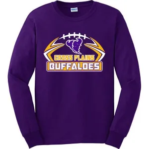 Cross Plains Buffaloes - Football Long Sleeve T-Shirt