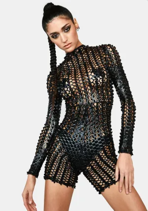 Darky Love So Lucky Fishnet Romper