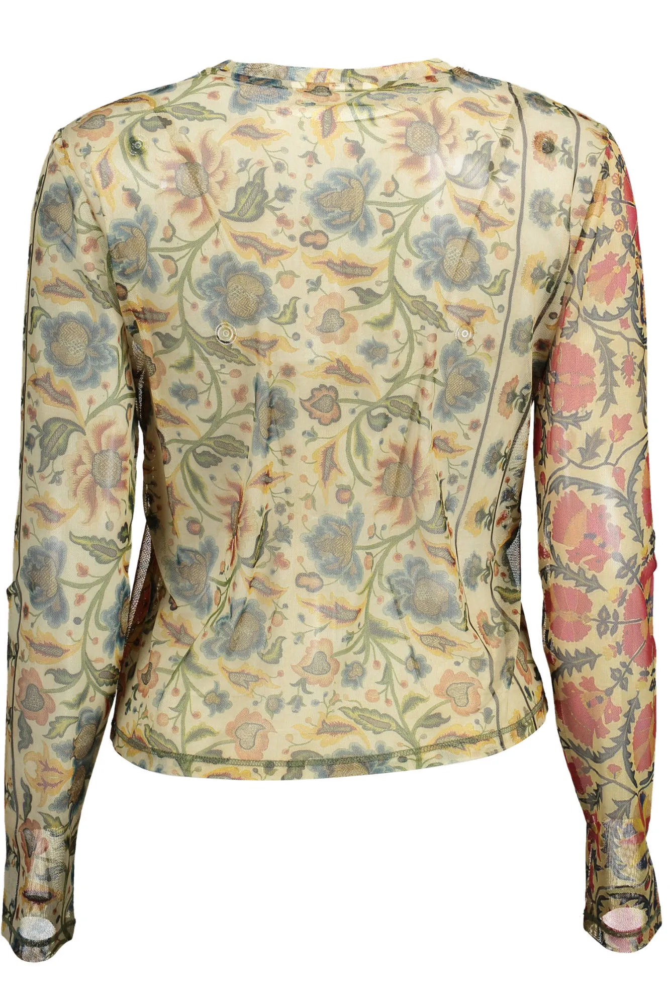 Desigual Women'S Long Sleeve T-Shirt Beige