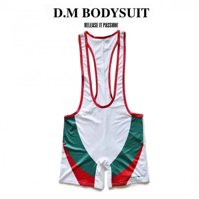 D.m Men's bodysuit jumpsuit