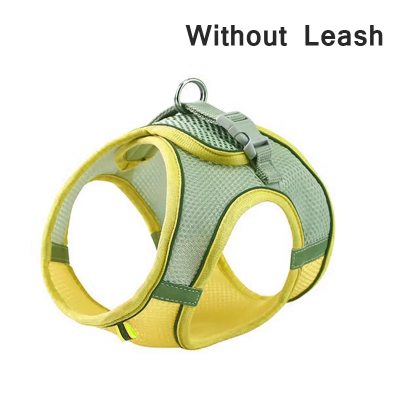 Dog Harness Vest with Leash For Small Dogs Adjustable Pet Chest Strap Harness