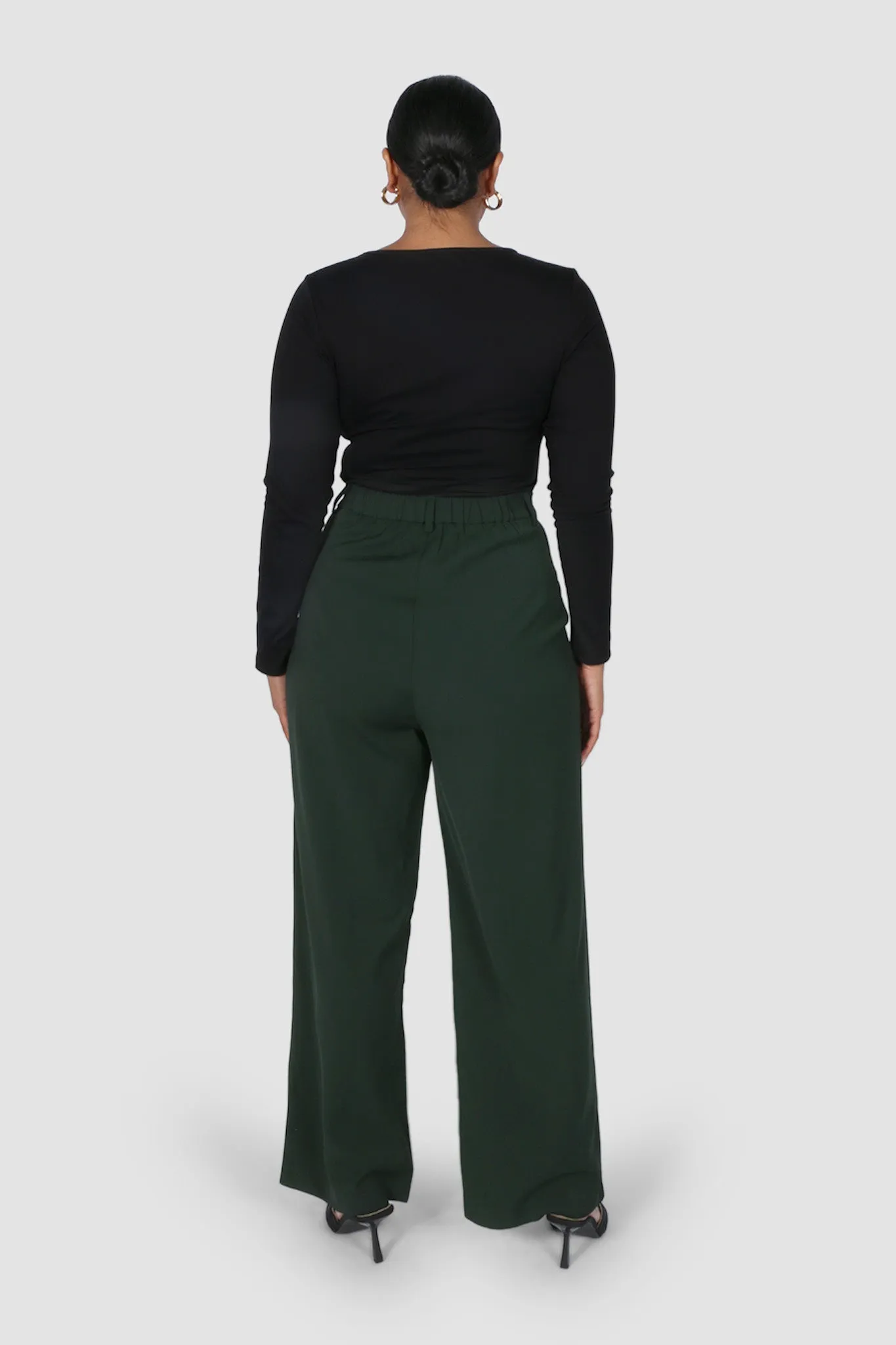 DOWNTOWN PANT DEEP GREEN