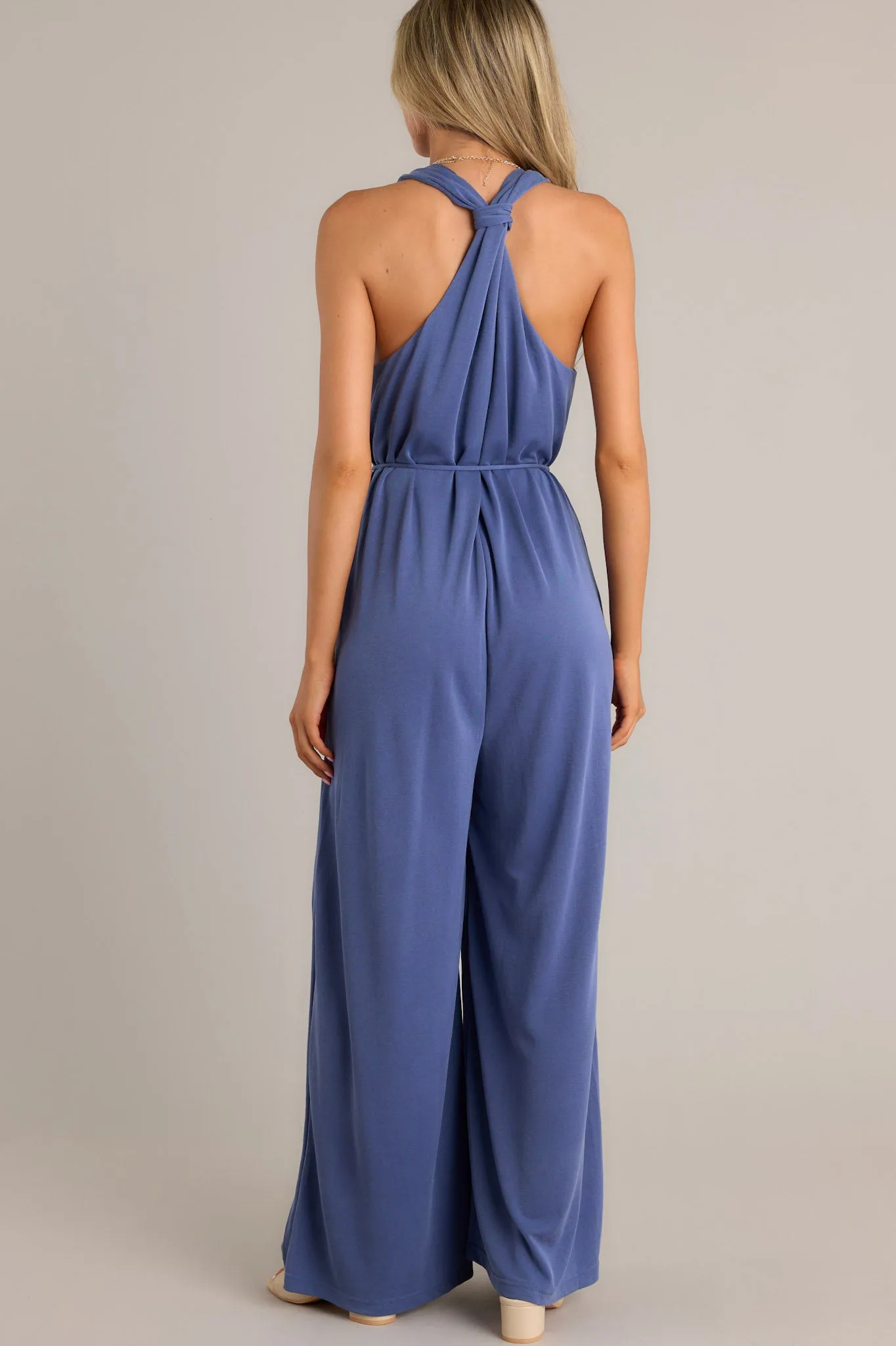 Effortless Ensemble Violet Blue Jumpsuit