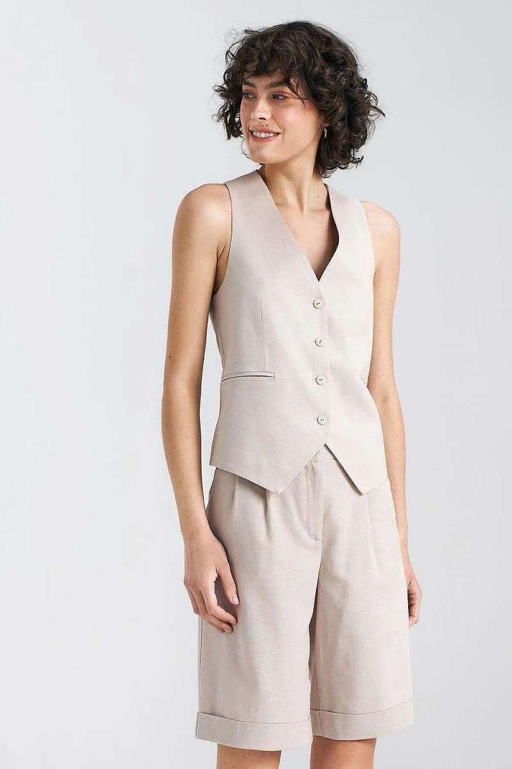 Elegant Linen Vest