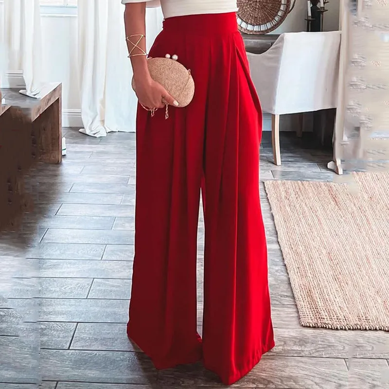 Elegant Off-shoulder Top & Pants Two-pieces Set