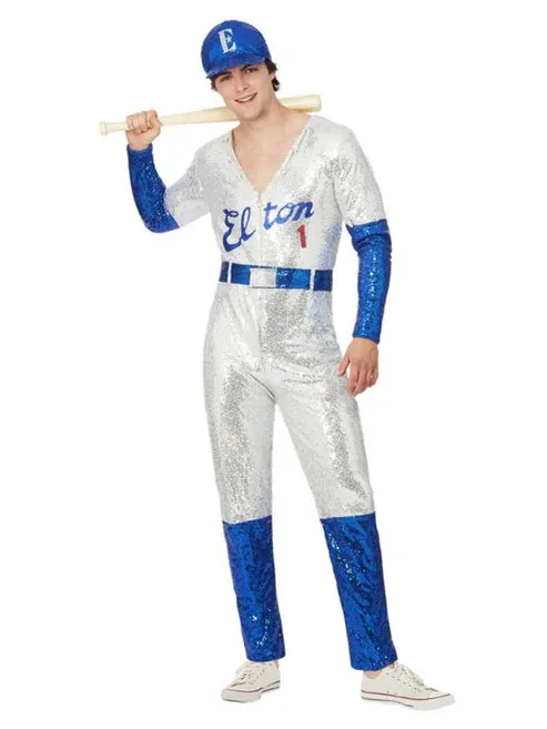 Elton John Deluxe Sequin Baseball Costume